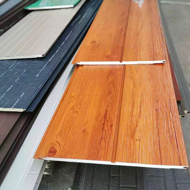 Exterior Siding Metal Structure Board with Insulation and Carved Design