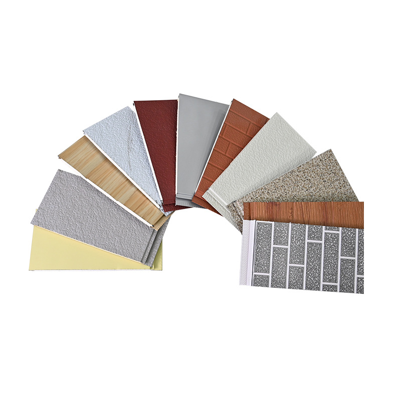Brick Texture Steel Insulated Roof Boards for Reliable Home Office Construction Sandwich Pane