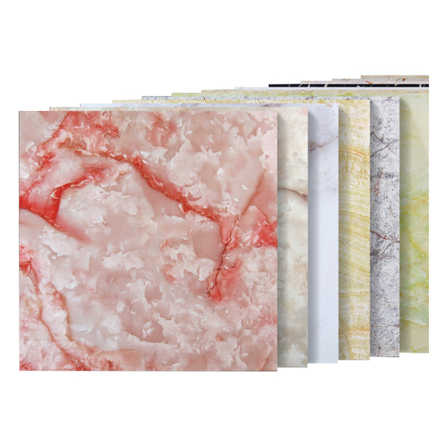 Marble Texture Customizable UV Wall Panels for Unique Bathroom Wall Surfaces