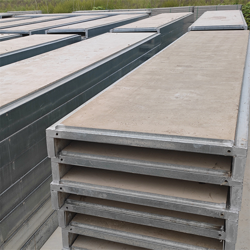 Prefabricated concrete floor slab for the gymnasium