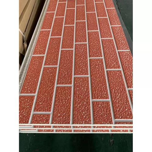 Brick Texture Metal Carved Panel Exterior Siding Board Sandwich Panel