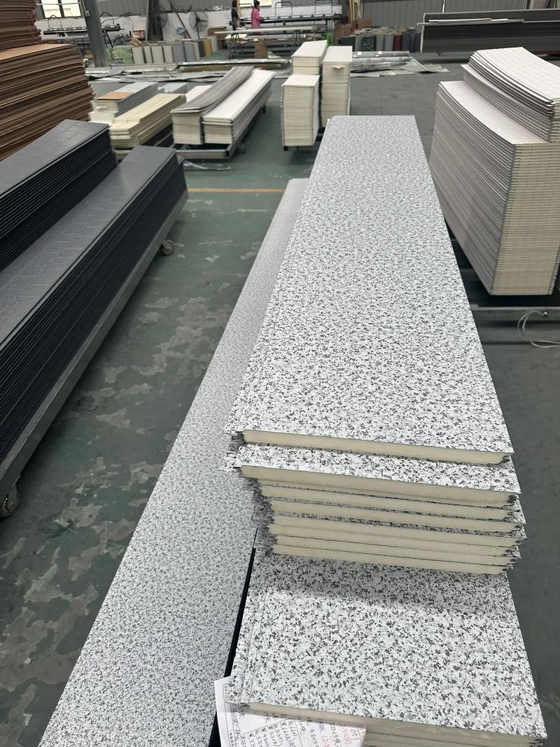 Marble Texture Robust Metal Insulation Board for Office and Shop Applications Wall Panel