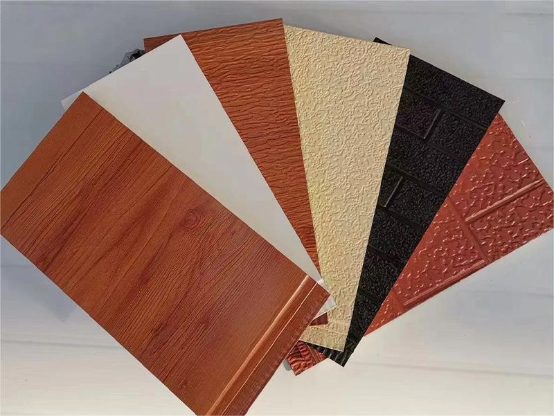 Wood Texture Modern Anaglyph Reconstruction of Old Houses Exterior Boards Sandwich Board Wall Panel