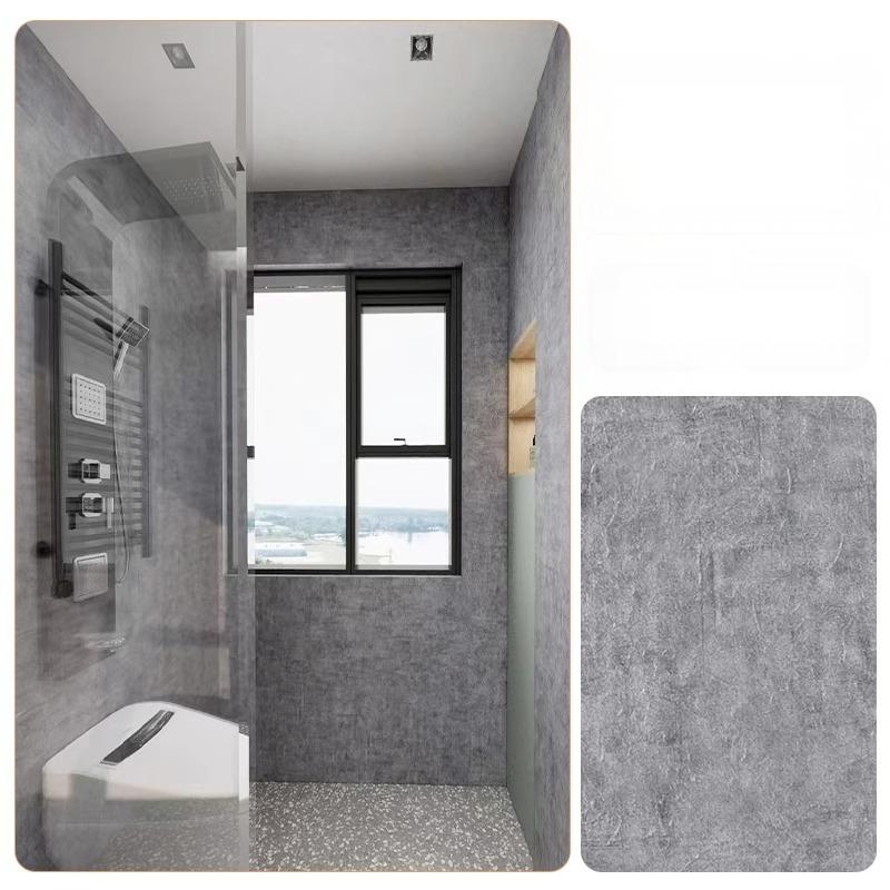 4mm Flat Texture Aquashield Spc Wall Coverings for Modern Bathroom Design 