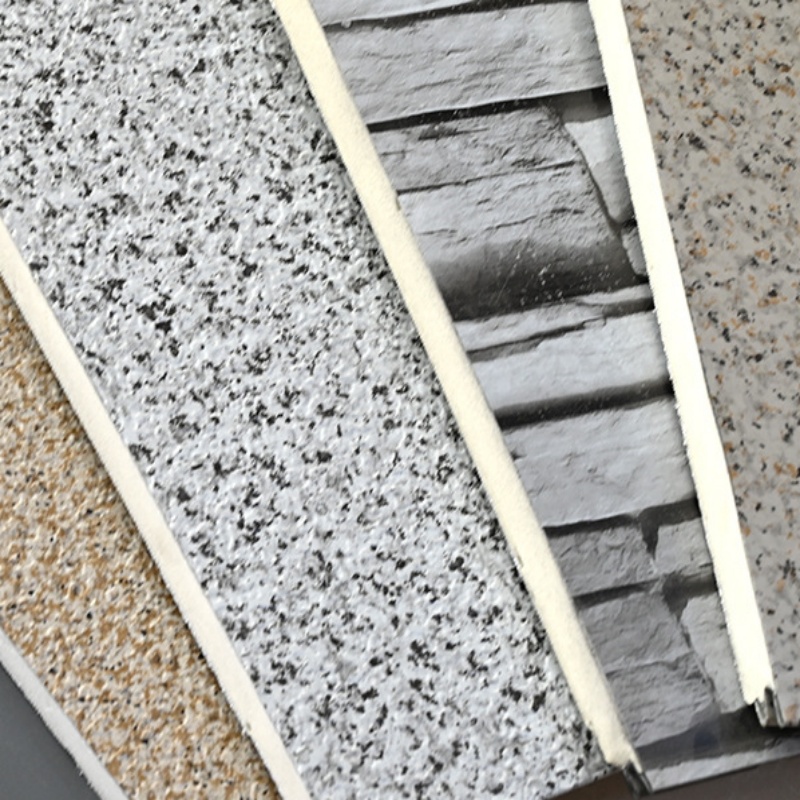 Soft Coating Texture Metal Roofing for Villa Home Improvement with Easy Installation Sandwich Wall Panel