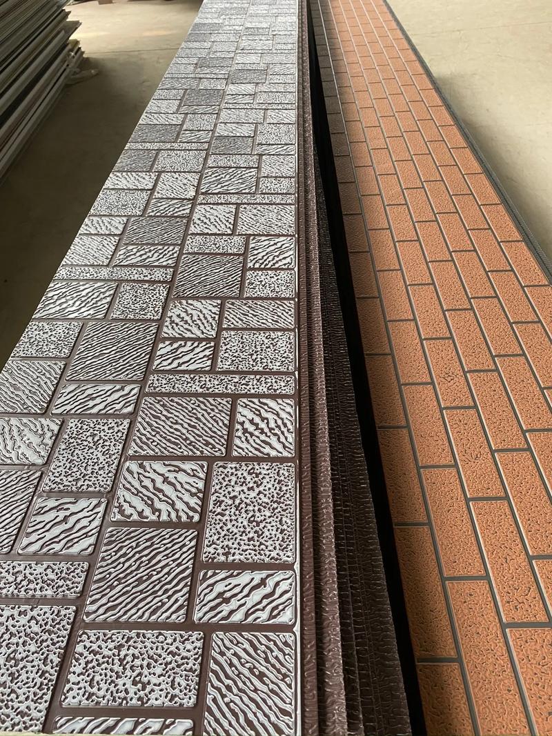 Brick Texture Metal Carved Panel Exterior Siding Board Sandwich Panel