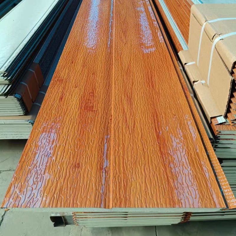 Wood Texture Steel Structure Insulation for Villa Home Improvement with Support Wall Panel