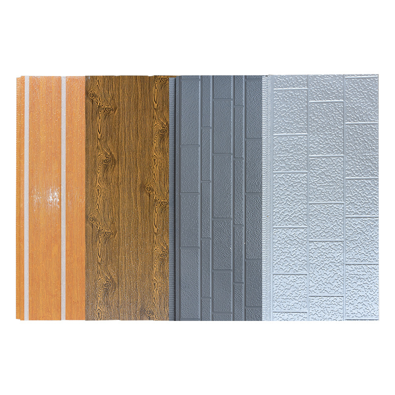 Wood Texture Exterior Facade Insulation Board Polyurethane Roof Panel