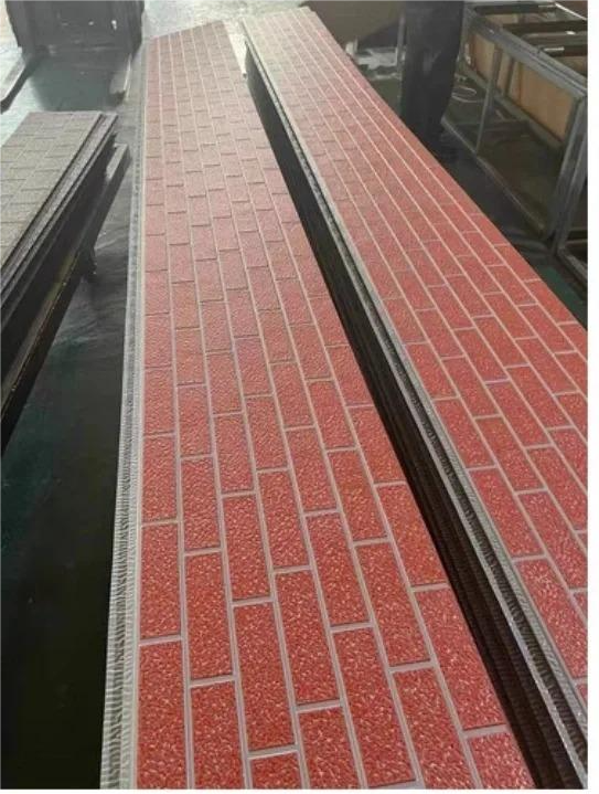 Brick Texture Polyurethane Roof Panel for Contemporary Home and Office Projects Metal Carved Board