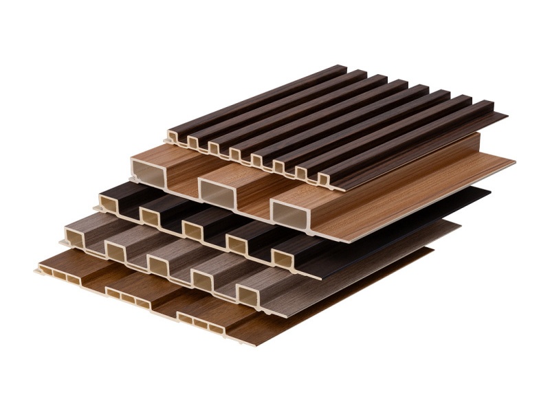 Decorative Cladding WPC Wall Panel with Wood Wallpaper Fabric Texture