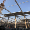Prefabricated steel frame of the gymnasium; Power plant trestle slab