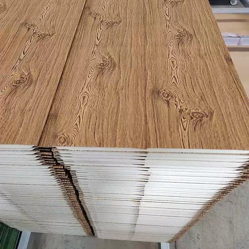 Wood Texture Sandwich Panel Polyurethane Insulation Panel Metal Carved Wall Board