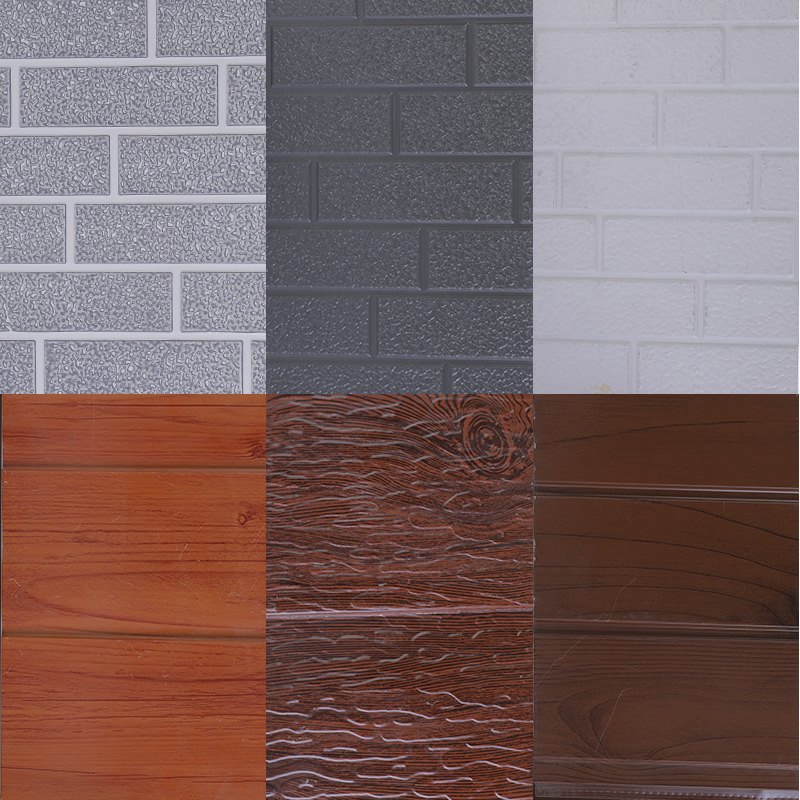 Wood Texture Modern Anaglyph Reconstruction of Old Houses Exterior Boards Sandwich Board Wall Panel