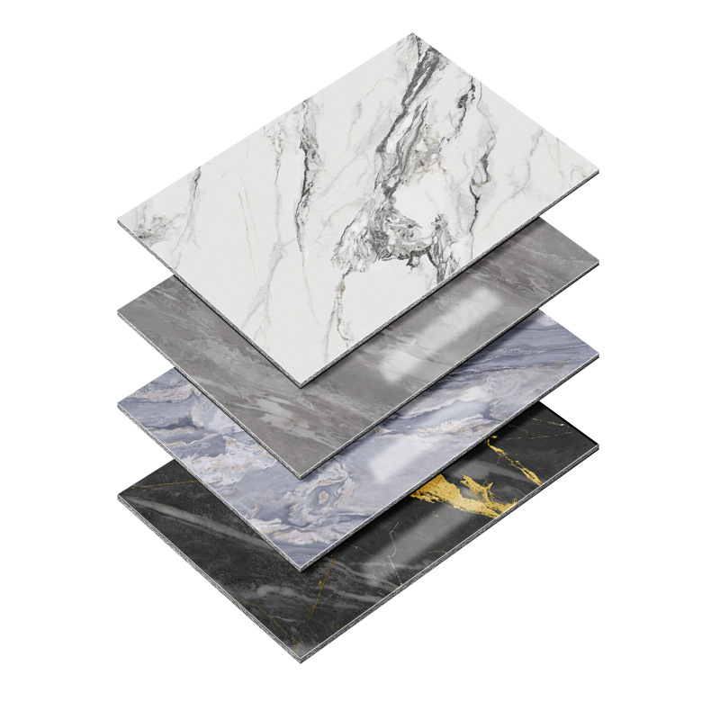 Marble Texture Elegant UV Stone Plastic Panels for Contemporary Bathroom Designs