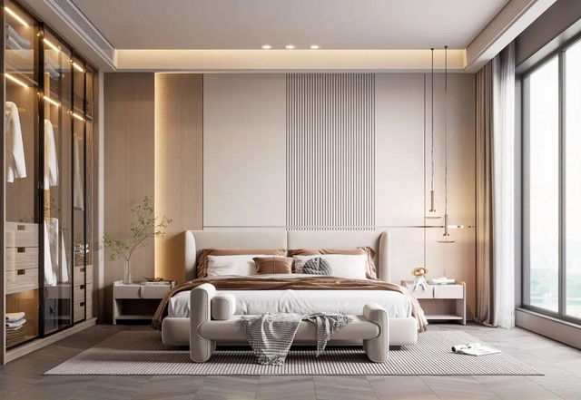 Luxury Fireproof Waterproof Mold Resistant Modern WPC Wall Panel