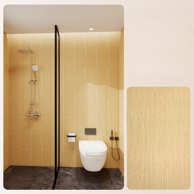 4mm Flat Texture Aquashield Spc Wall Coverings for Modern Bathroom Design 