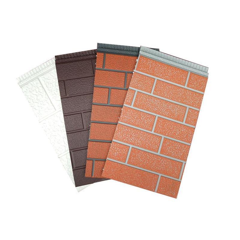 Brick Texture Metal Carved Panel Exterior Siding Board Sandwich Panel