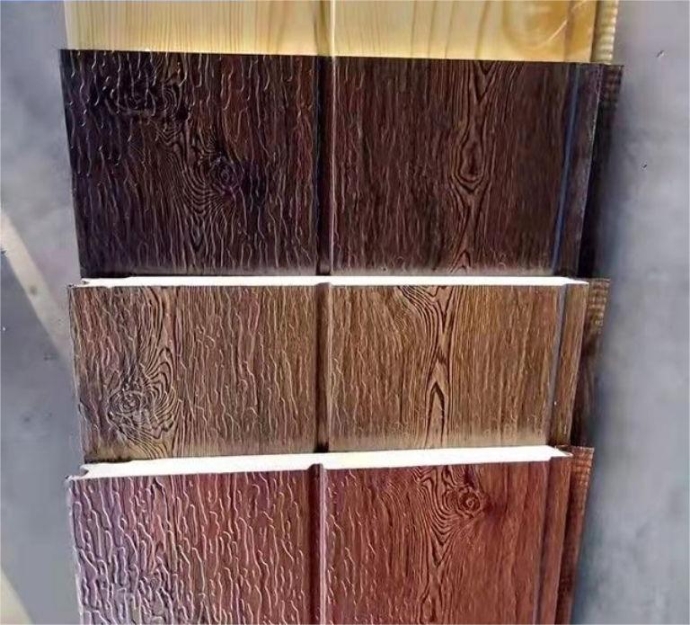 Wood Texture Sandwich Insulation Panels Metal Insulated Boards