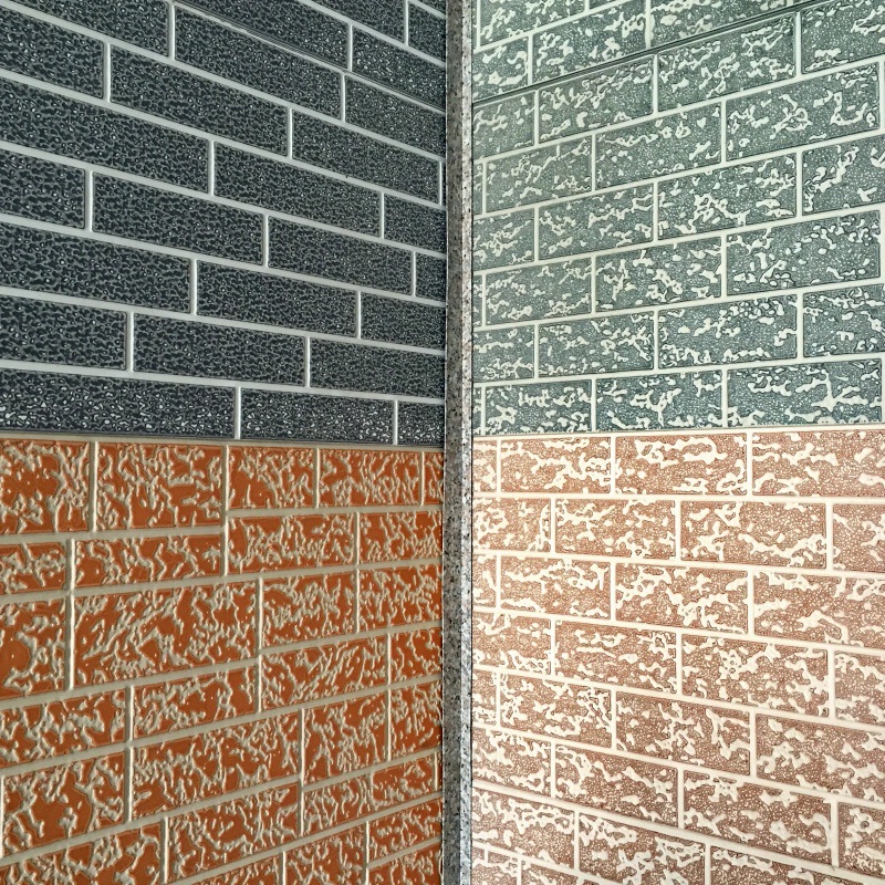 Marble Texture Heat Preservation Sleek Metal Composite Panel for Modern Booth Sandwich Panel 