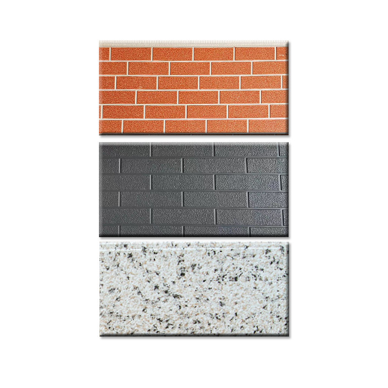 Marble Texture Heat Preservation Sleek Metal Composite Panel for Modern Booth Sandwich Panel 