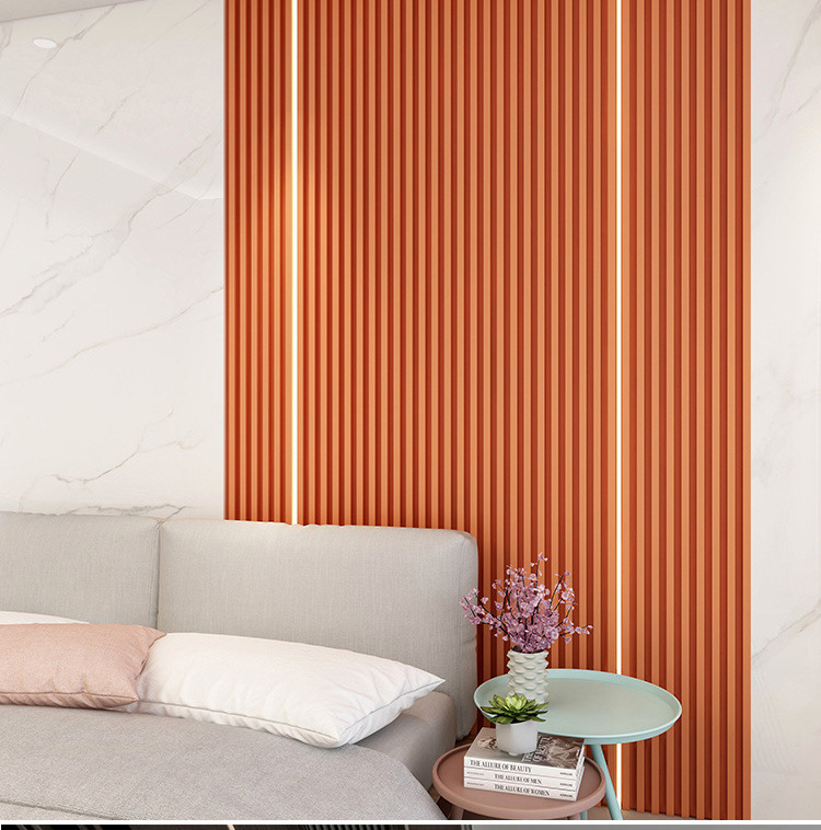 Stylish WPC Wall Panel Cladding for Modern Media Center Decor