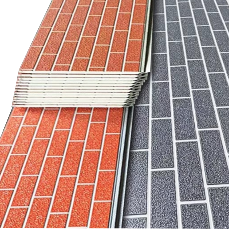 Brick Texture Premium Steel Insulation Panel for Moisture-Proof and Flame-Retardant Applications Panel