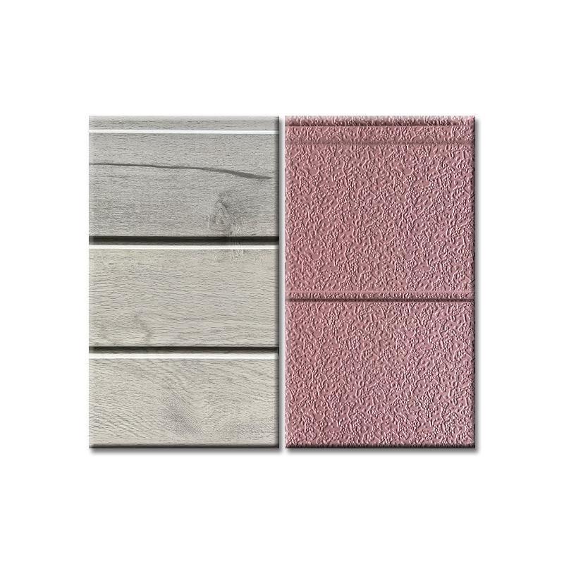 Soft Coating Texture Steel Sandwich Panels Metal Carved Insulation Board