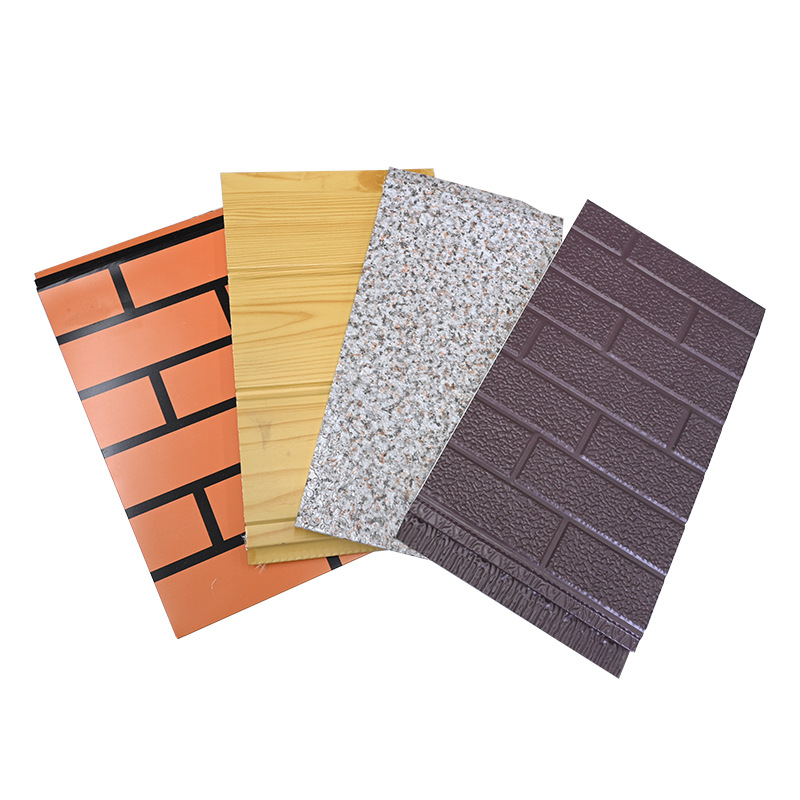 Brick Texture Modern House and Booth Construction Material Sandwich Panel