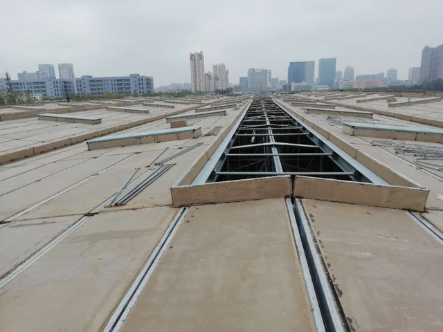 The EMU maintenance depot pre-fabricates Explosion-proof pressure relief plates