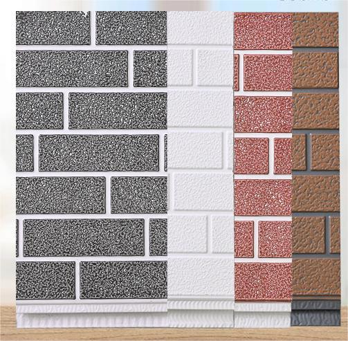 Brick Texture Modern Composite Exterior Siding for Villa Home Renovation Projects Steel Structure Board
