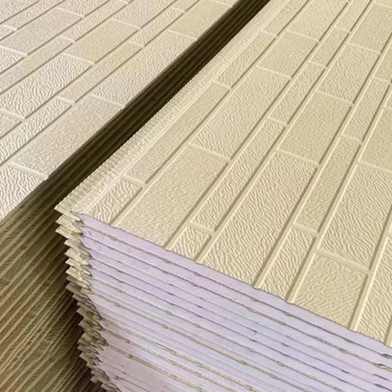 Brick Texture Efficient Metal Walling Insulation Panels for Contemporary Home Designs Panels