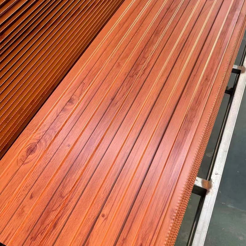 Lath Texture Factory Direct Sale Metal Carved Insulation Panels for Home Steel Structure Board