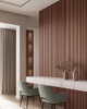 Decorative Cladding WPC Wall Panel with Wood Wallpaper Fabric Texture