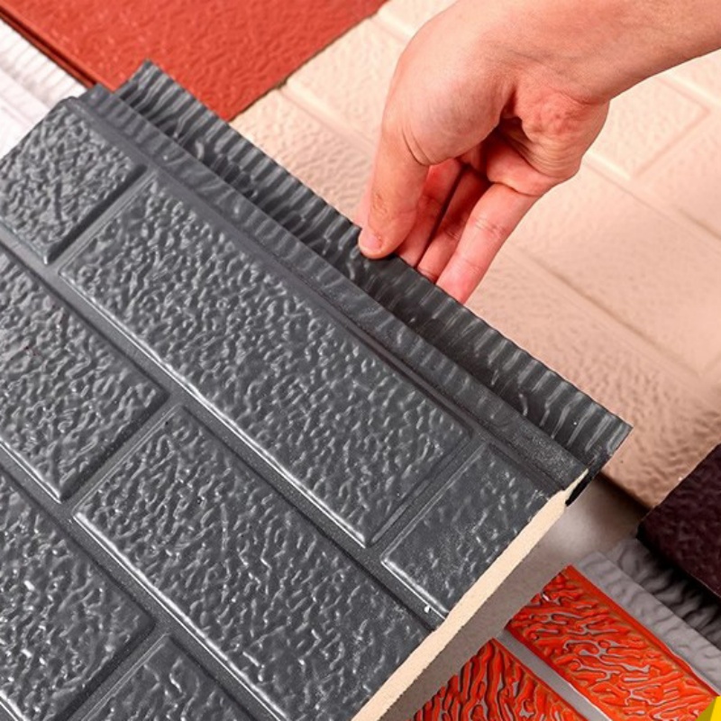 Brick Texture Easy Installation Polyurethane Composite Panel for Villas System Panel