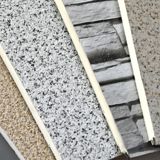 Marble Texture Innovative Exterior Solutions Wall Insulation Panel for Modern Villa Walls Panel