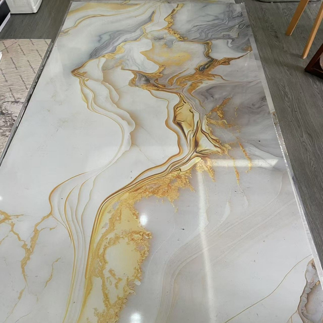 Marble Texture Premium Waterproof Spc Wall Panels for Elegant Bathroom Renovations
