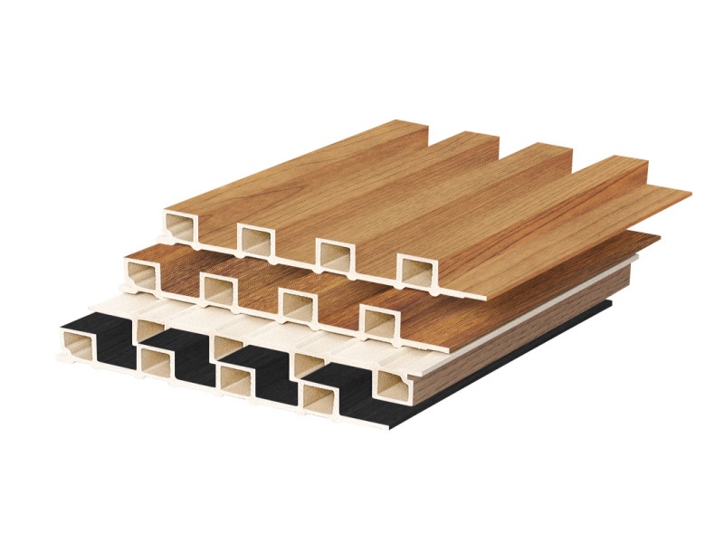 Easy Install Coextrusion WPC Wall Panel Cladding for Home Decoration