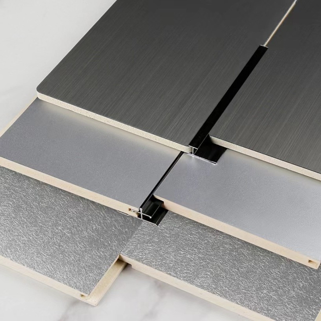 5mm Wood Texture Modern Style Panel: Premium Carbon Crystal Plate for Unique Spaces