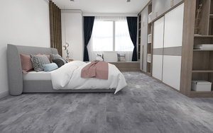 Easy-clean flooring, bamboo fiber SPC board, walnut wood