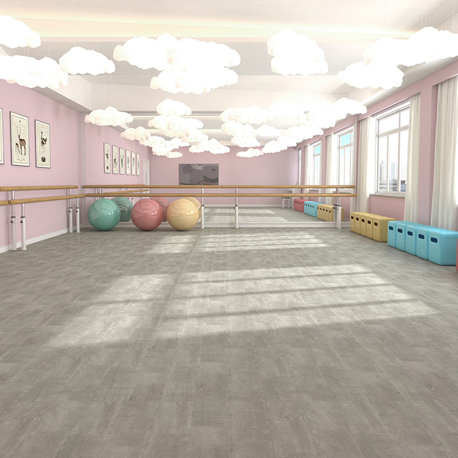 Waterproof Indoor 4mm/5mm/6mm Spc Flooring Rigid Core Spc/Vinyl Floor/Flooring