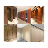 Standard Size HPL Public Toilet Partitions for Restaurant and Cinema Bathroom Renovation