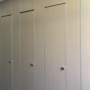 Wooden Color Modern Compact HPL Cubicle Toilet Partition