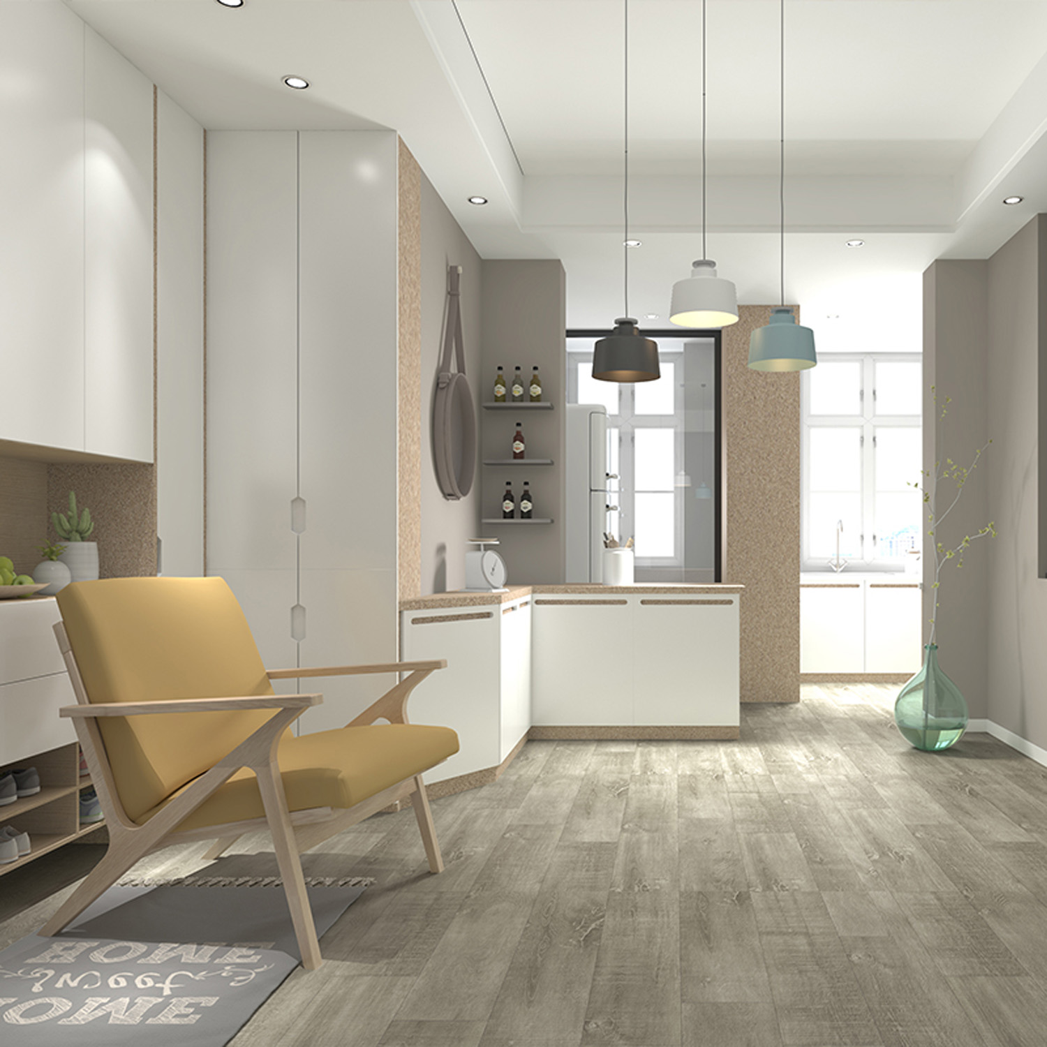 Spc Flooring Modern Woodgrain Design High-Quality Easy-to-Clean Vinyl Flooring for Indoor Floor