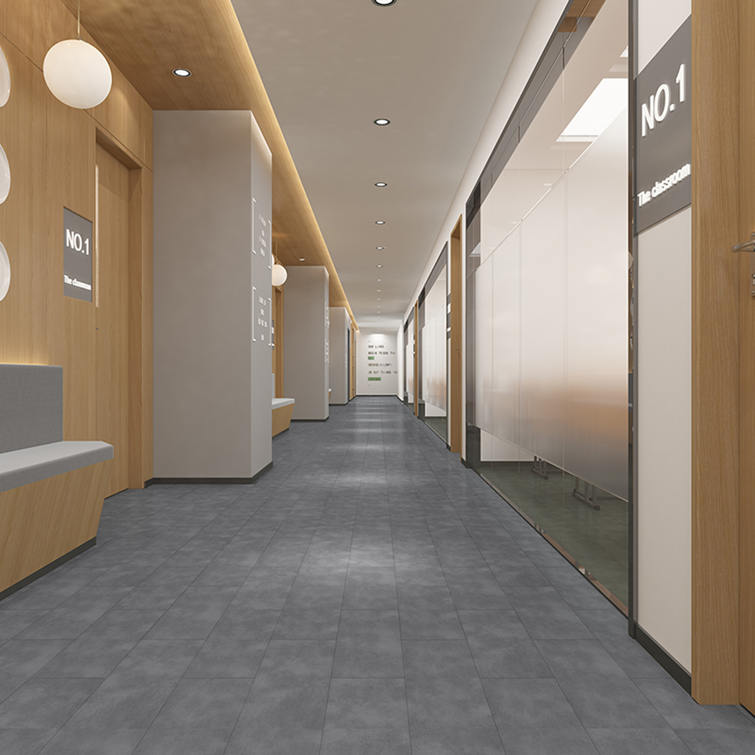 Classic Wooden Grain PVC Rigid Core Spc Vinyl Floor From Direct Supplier