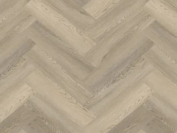 Classic Herringbone Spc Floor with Realistic Wood Grain Texture