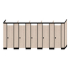 Airport Train Station Durable Compact HPL Panel Restroom Partition