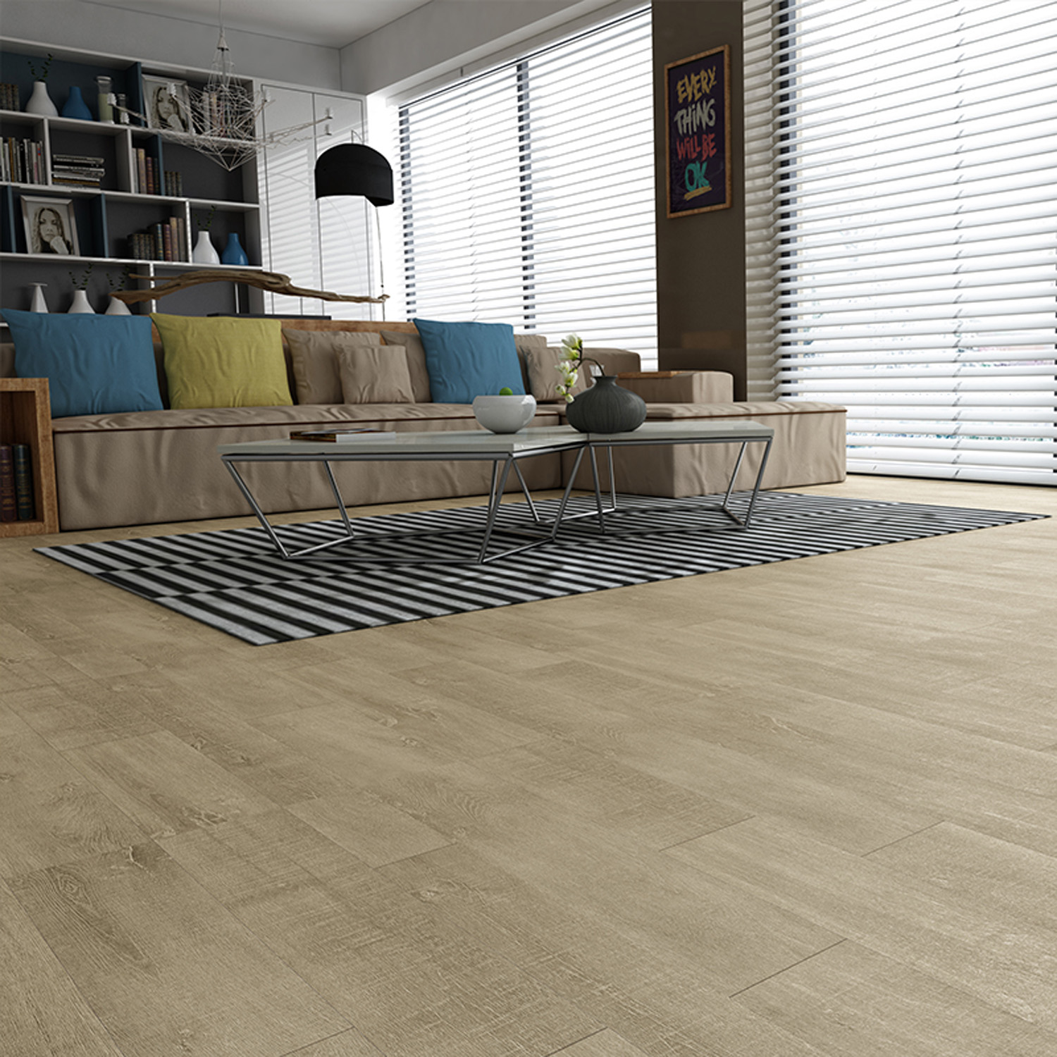 Installation Easily Click System Spc Flooring for Office