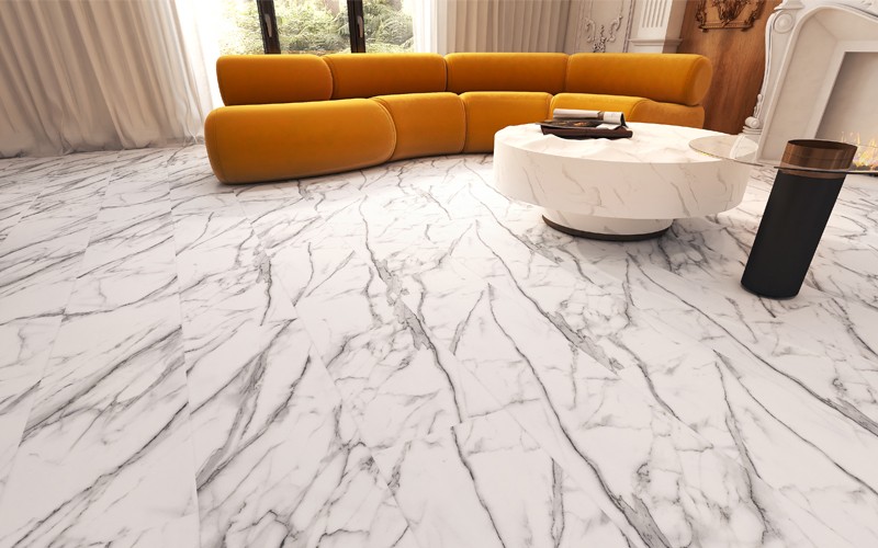 Decorative Skin-like Easy-to-clean Wall Panels TV Background Marble Pattern Wall Renovation
